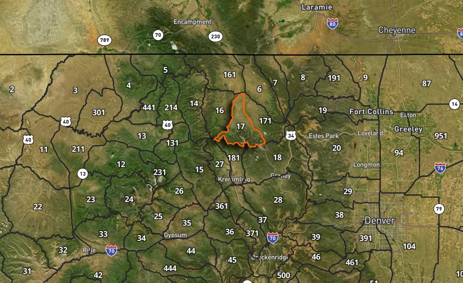 Unit 17 Colorado Map
