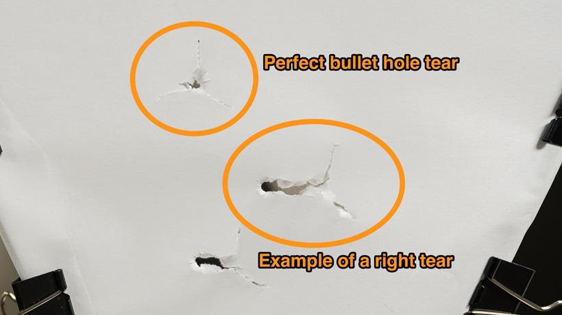 Examples of paper tuning bow results