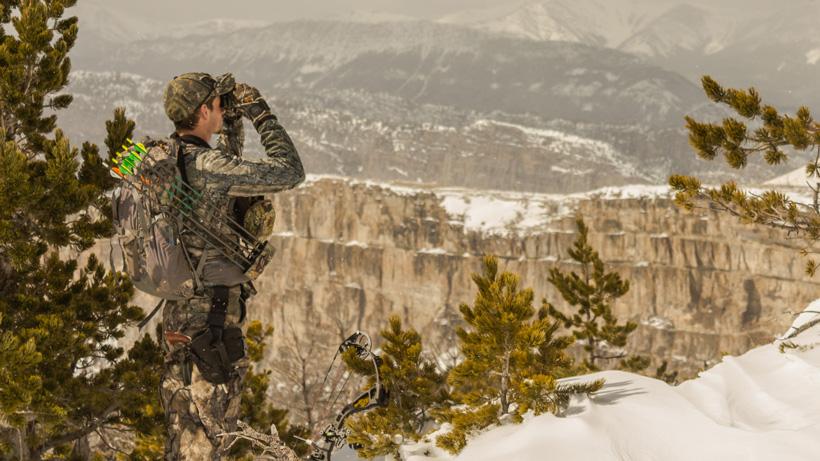 Glassing for black bears with sidearm grizzly protection