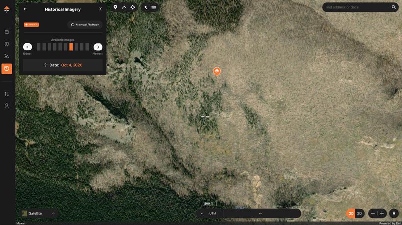 Historical image of burn after ten years