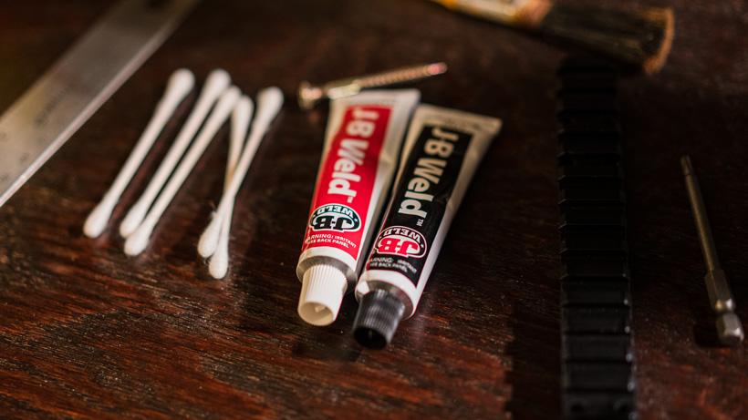 Jb weld used for attaching picatinny rail