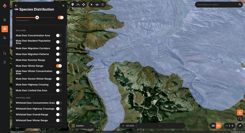 Migration layer on gohunt maps