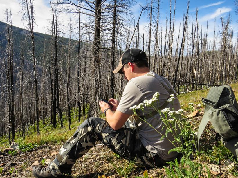 GPS work while scouting for elk
