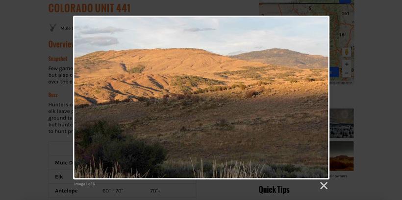 Colorado hunting terrain