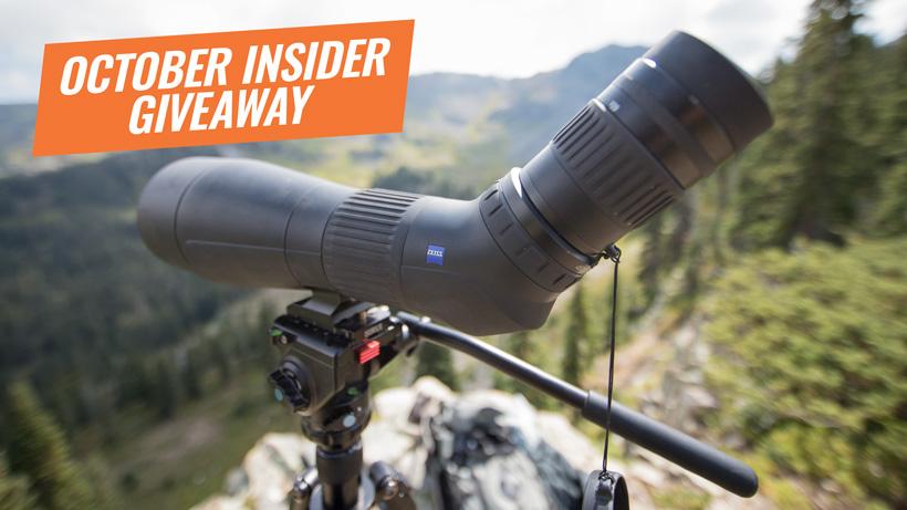 October insider giveaway zeiss conquest gavia spotting scope