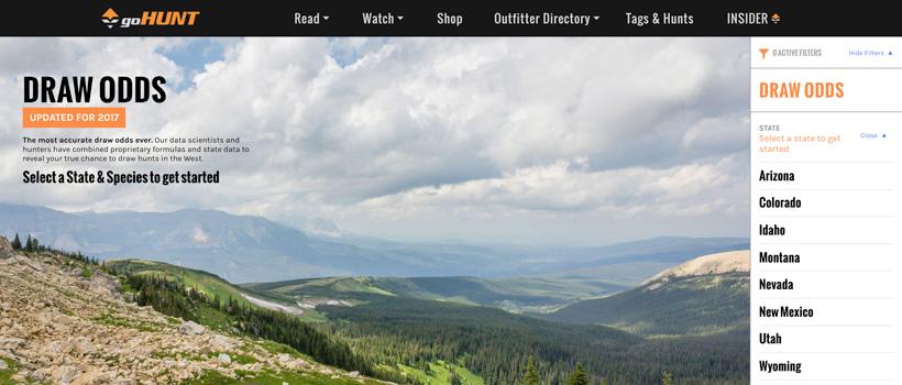 Western hunting draw odds updated for 2017 - V1