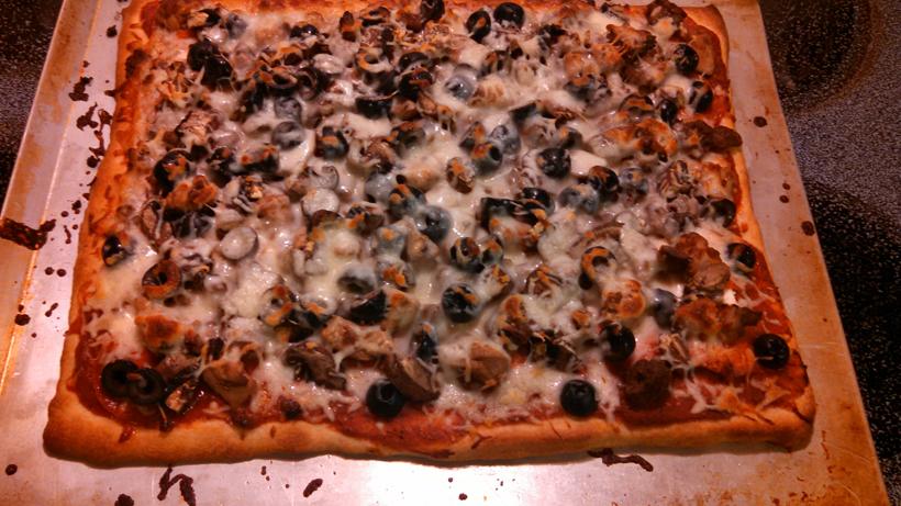 2 homemade venison pizza