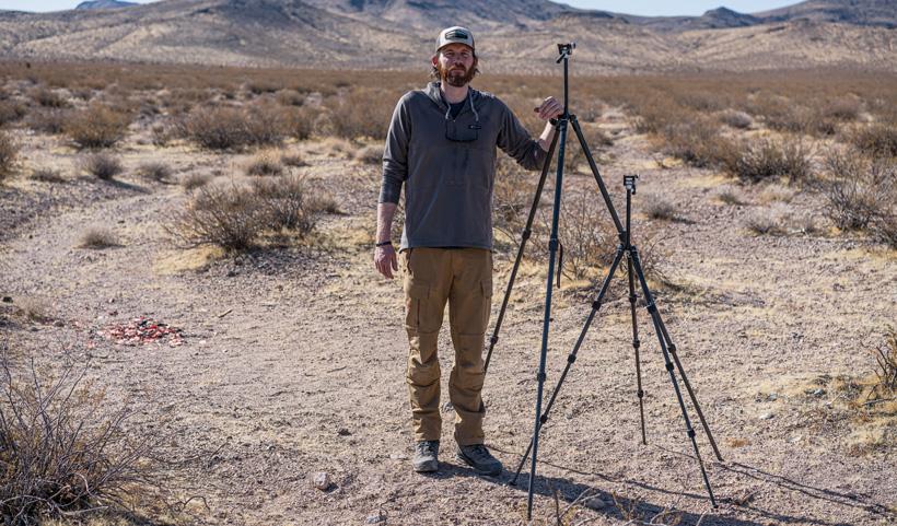 Brady miller next to vortex ridgeview and summit carbon ii tripod