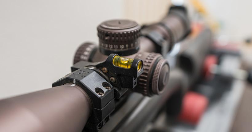 Riflescope anti cant bubble level