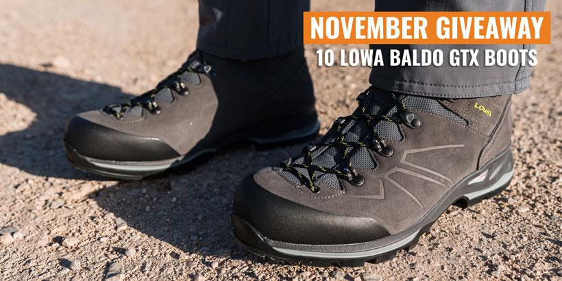 November lowa baldo gtx boot giveaway