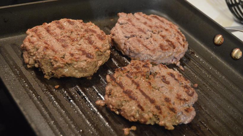 Grilling wild game burgers