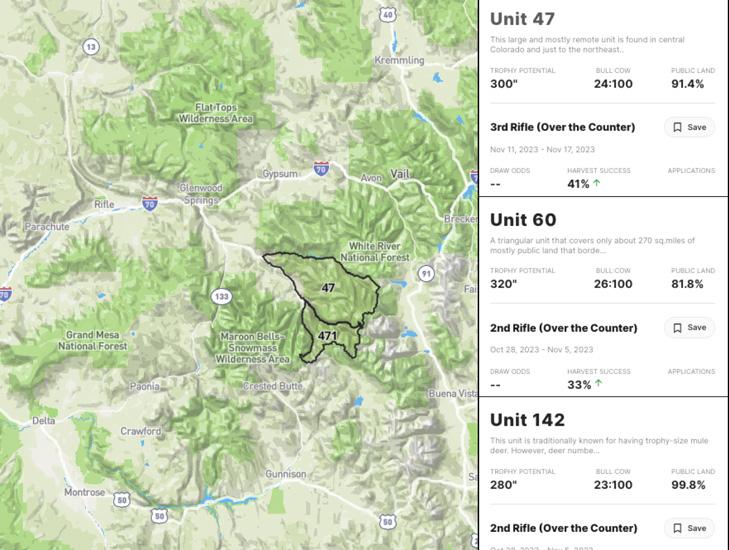 Using filtering for finding hunts close to home
