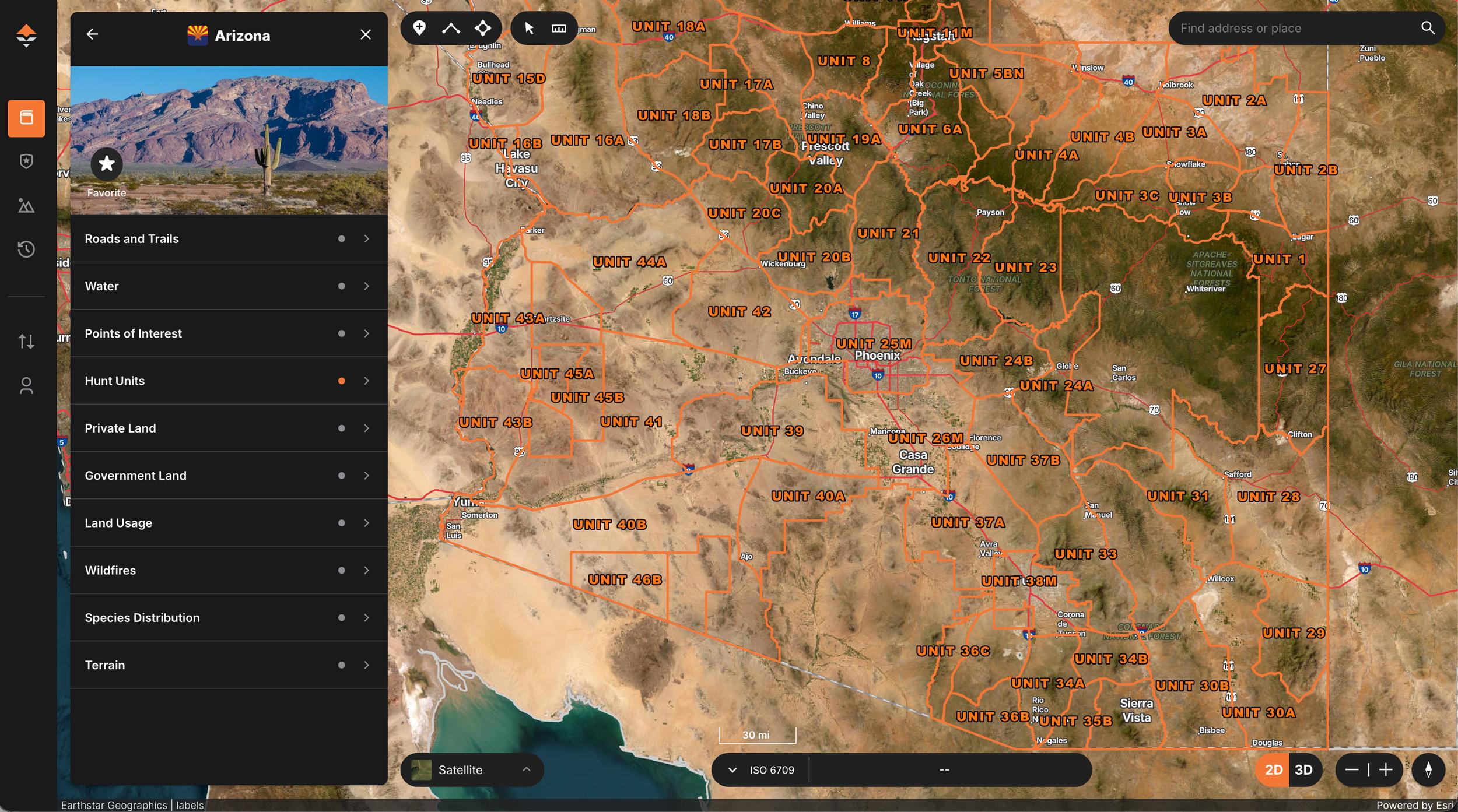 GOHUNT Maps researching Arizona over the counter deer hunting opportunities