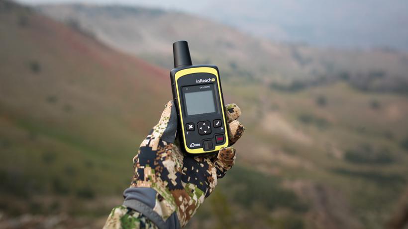 Garmin inReach device on a backcountry hunt