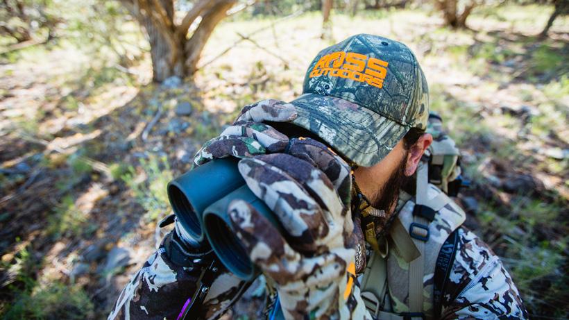 Using the brim of your hat for glassing stability