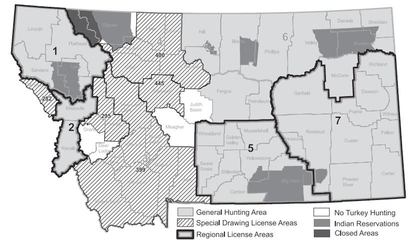 Montana turkey hunting areas