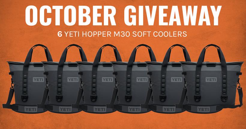 Yeti hopper m30 soft cooler giveaway