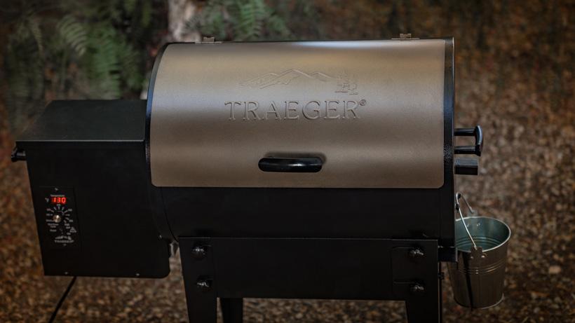 Traeger tailgater grill side view