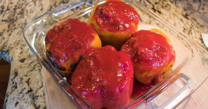Fire roasted stuffed peppers8