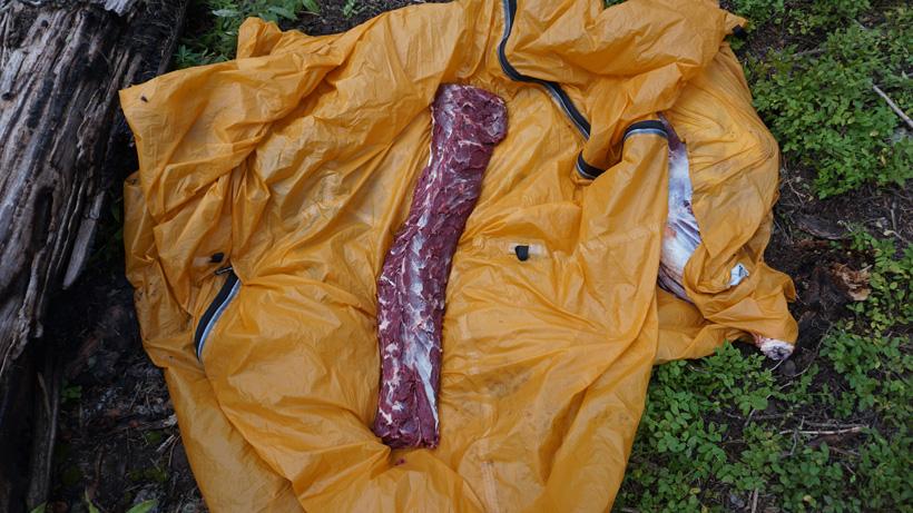 Meat care use for a lightweight tarp