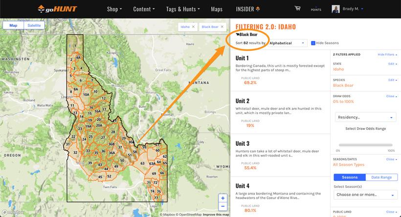 Finding spring black bear over the counter hunts on gohunt