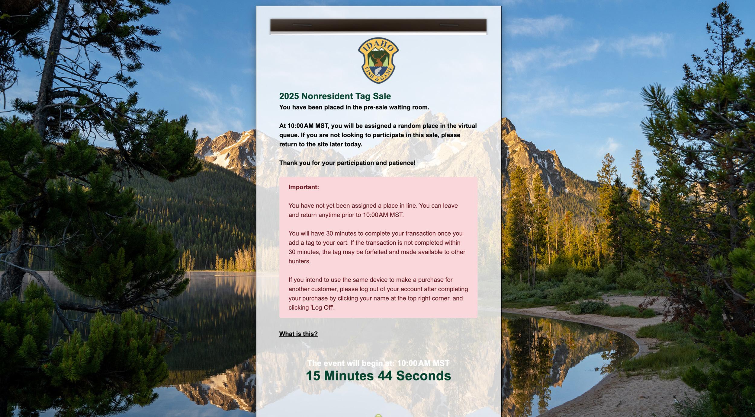 Idaho-waiting-room-when-picking-up-nonresident-general-season-deer-and-elk-tags