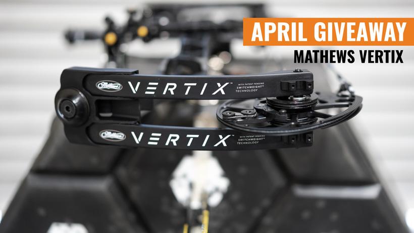April giveaway mathews vertix bow