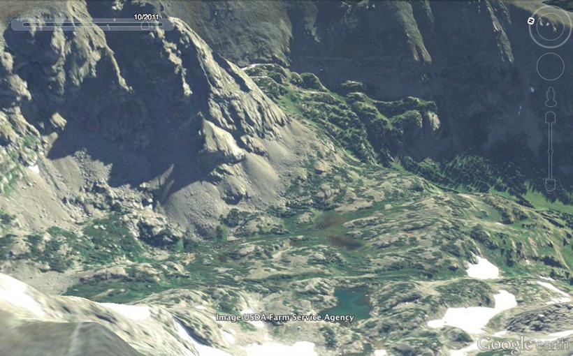 Elevation exaggeration of terrain small